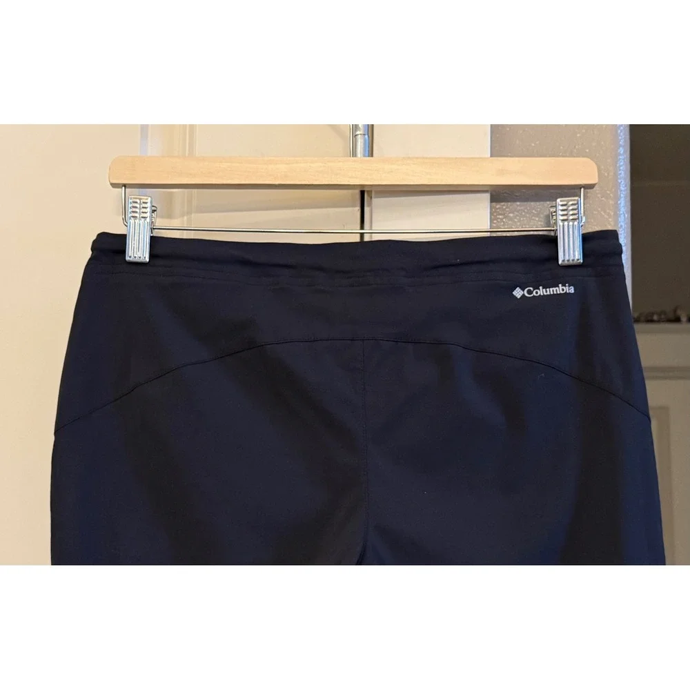 Columbia Women's Black Straight Leg Outdoor Travel Hiking Packable Pants Size L